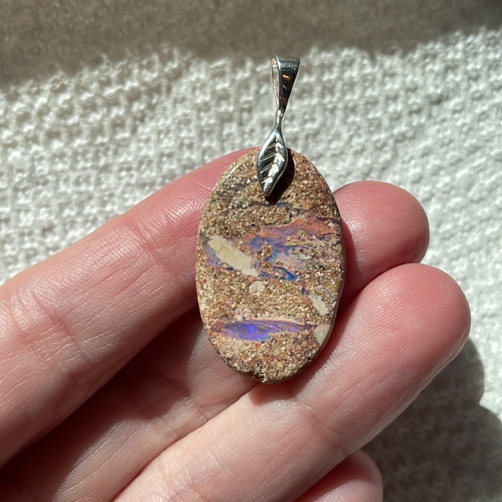 Australian Pipe Opal Pendant View 2